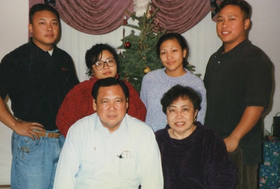 Joe with his Family, left to right (Jonathan, Johanna, Janice, Joshua) 