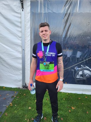 Glasgow Marathon 2022 ran by Tony's brother mark