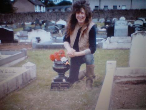 At my sons Paul's grave...