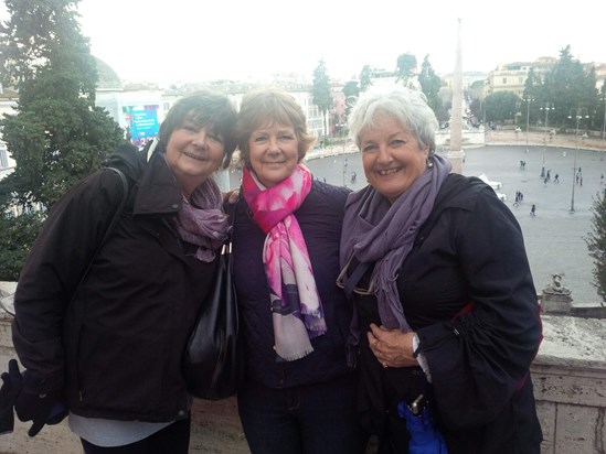 Rome - Melody, Christine and Paddy.