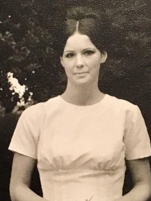 Christine as a Bridesmaiad at Susie's Wedding 1967