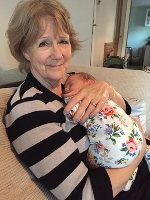 Great Auntie Chrissy meeting her great niece Connie Mae xxx