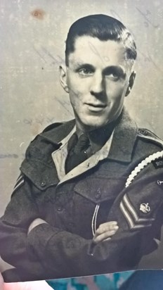 Dad serving his country