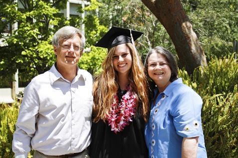 daughter Corey's college graduation