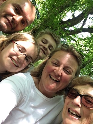 May 2018 - always enjoying a woodland walk with the family.