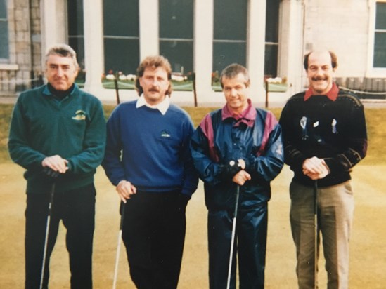 at St Andrews Golf Club 1993. Happy times.