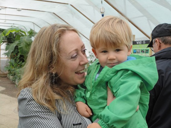 With Ethan Schrecker, 2010 in the Butterfly Dome, St Albans