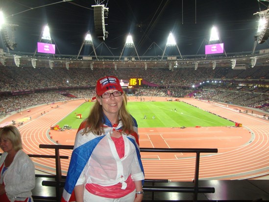 In the Olympic stadium - London 2012