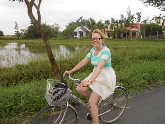 On a bike in Vietnam...