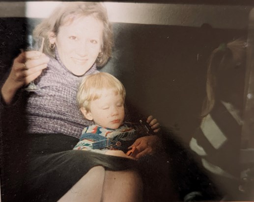 Mum and Robert , Aged 35 and 3 