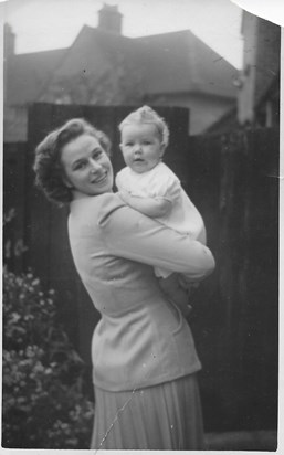 Sue with her mother
