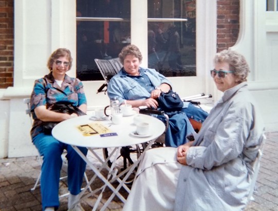 Happy memories of Eastbourne, with Sue, Jill and Sue