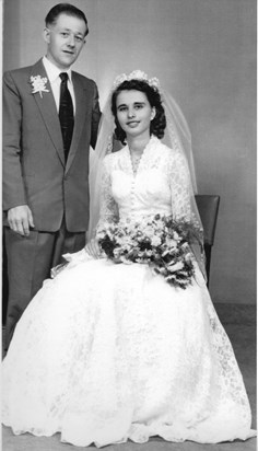 Jean on her Wedding day 1957