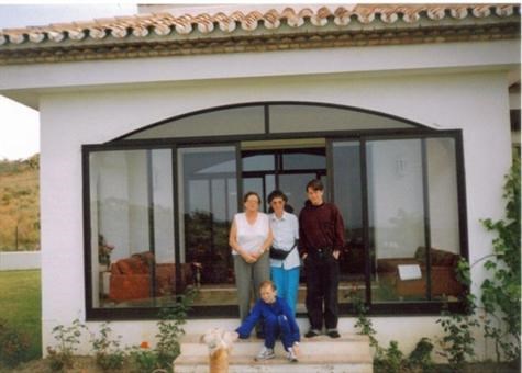 At Nanny June's house in Spain 1991