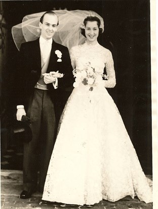 George & Jo's Wedding Day, February 1956