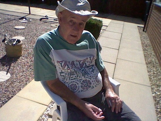 Terry with his new Hat!!  I Love You More and More and Miss you So, So Much....xxxx