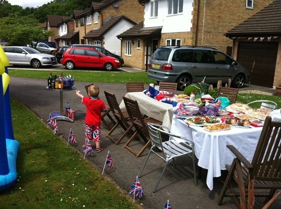 Wonderful street party with the neighbours