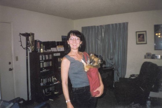 Mom and her first doggie love Pagliaccio