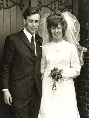 Marion and Allan's wedding 26th June 1971