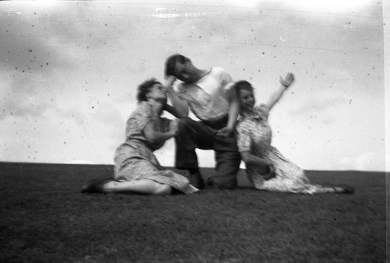 John with Josie and Mary, before he joined navy