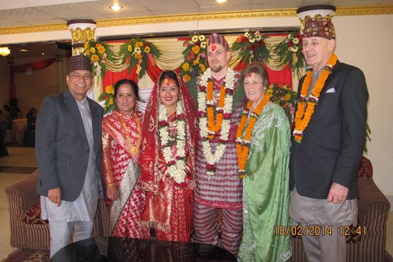 18 February 2014, Kathmandu ,Nepal . Morgan and Shivani's wedding