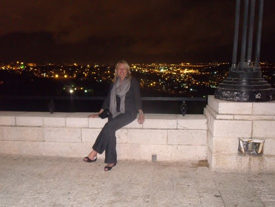 Picture taken during Cathy and Mike's visit to Jerusalem January 2011