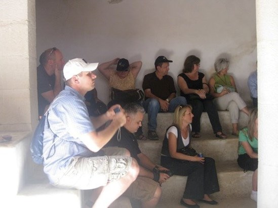 Praying in the Synagogue (Israel) with our Eurasia Team