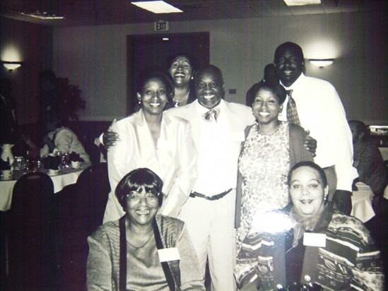 Wesley Jr. with Rev.Alston, Aunt A. Alston and Cousin's in Washington