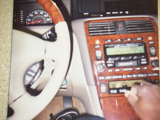 Wesley Jr. Driving one of many Cars on his Vacations