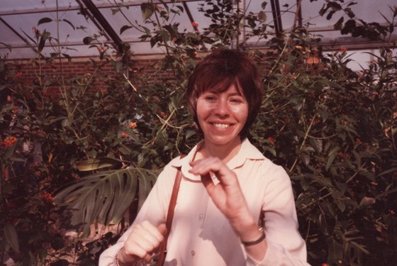 Maureen at Eastbourne Butterfly Centre