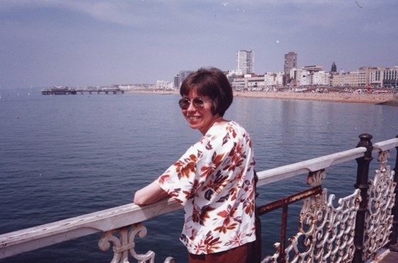 Maureen on the Brighton Pier