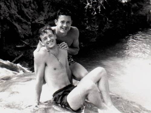 Dan and George Lampton July 1953