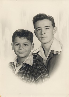 Dan with his younger brother Warren