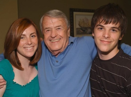 Dan with his grandchildren, Courtney and Parker (Danna's children)