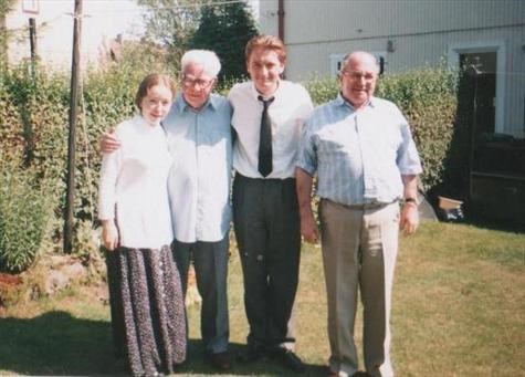 l-r: Kylie, Elijah, Scott, Papa- 3rd August 1995. Glasgow.