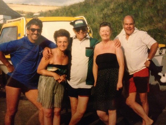 The original Manor crew - Sheikh, Mam, Les, Margaret, Dad