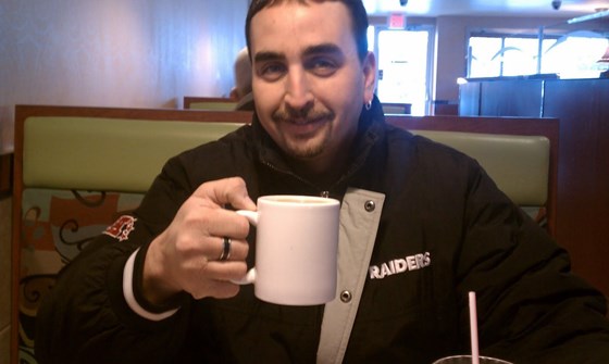 Coffee at the diner.
