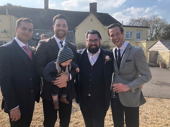 Matts wedding - Dan, Ollie, Matt & Sam