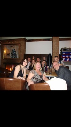 Having fun at Bex's 30th