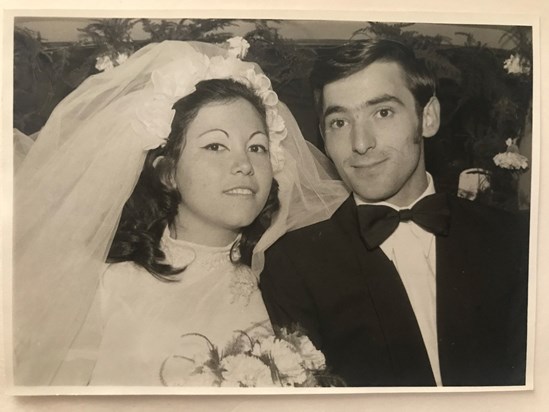 Wedding day 30-01-1973