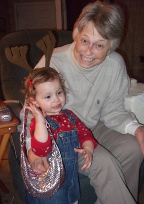 With her granddaughter, Sydni Jane