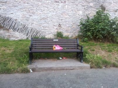 Warrens bench, next to Blagdon's Boatyard, Richmond Walk, Mount Wise, Devonport.