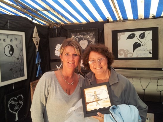 Frank and Pat visit French art market 2012
