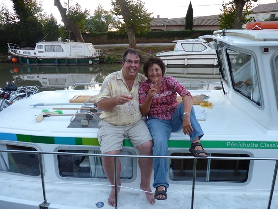 Pat and Frank return to Canal de Midi 2015