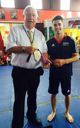 Martin loved Gymnastics and what a day it was when Olympian, Max Whitlock came to visit. Martin loved every second. 