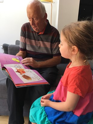 Reading with grandad 