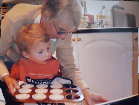 Baking with Grandson