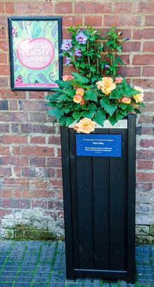 This memorial to Claire is at the Roald Dahl Museum