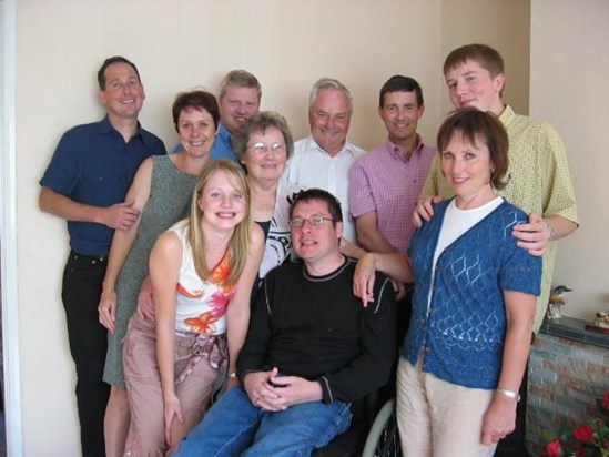 Adrians family in 2004