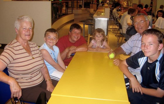 With the grandchildren - June 2006
